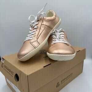 Groundies Women's Melbourne W Sneakers Metallic Rose Size US 7 NIB Comfort